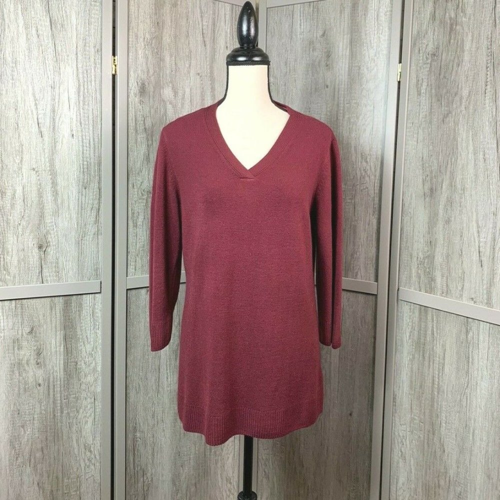 Karen Scott NWT Lux V-Neck Sweater Size Large